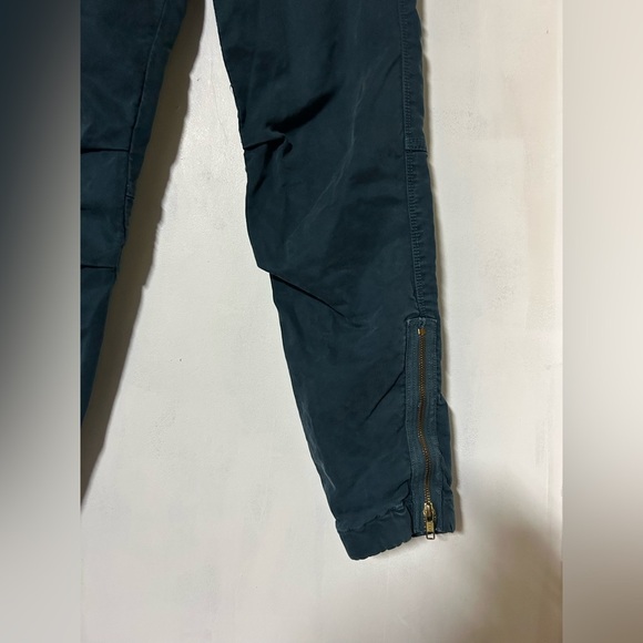 MOTHER MOTHER Misfit Crop Marine Ankle Zip Jogger Pants Womens Size 24 - Picture 8 of 12